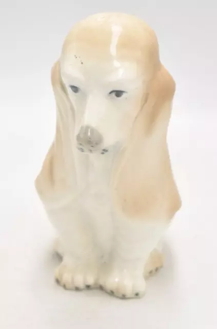 Vintage Sanbo Spain  Sad Eyed Basset Hound Dog Figurine Statue Ornament