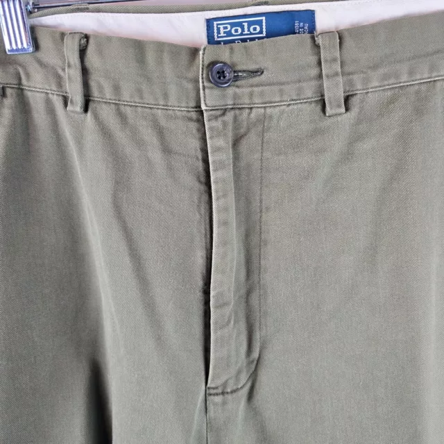 POLO RALPH LAUREN Pants Mens 38x32 Green Chino Khaki Normcore Vintage ...
