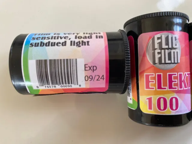 2x FLICFILM Elektra ISO 100 - 135/36 - Color Film -  FLIC Negative Film - 35mm