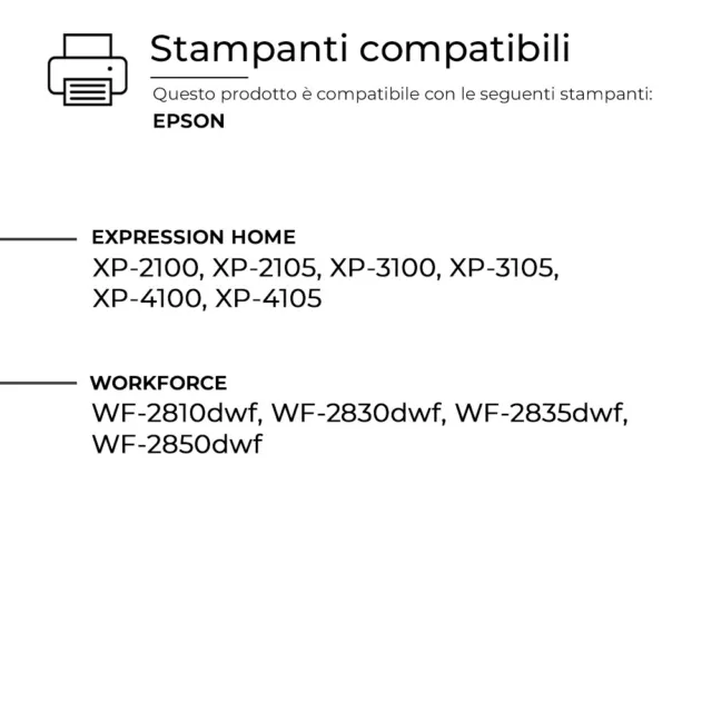 10 Cartucce 603Xl Epson Xp2100 Xp2150 Xp3100 Xp4100 Wf2820 Wf2810 3