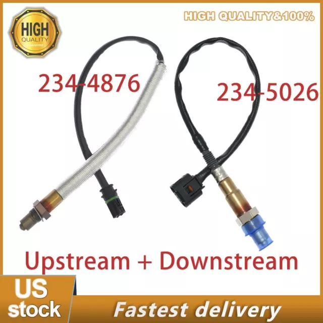 2PCS Upstream & Downstream Oxygen O2 Sensor for BMW X6 650i 750li Alpina B7 4.4L