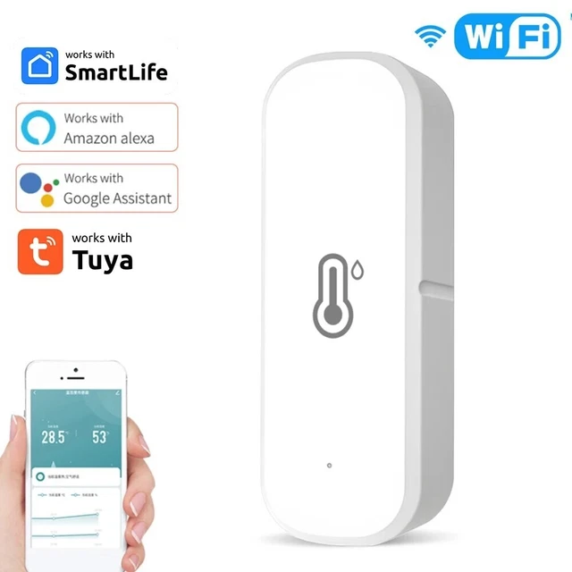 TUYA WIFI TEMPERATURE Humidity Sensor Thermometer Hygrometer Smart Home ...