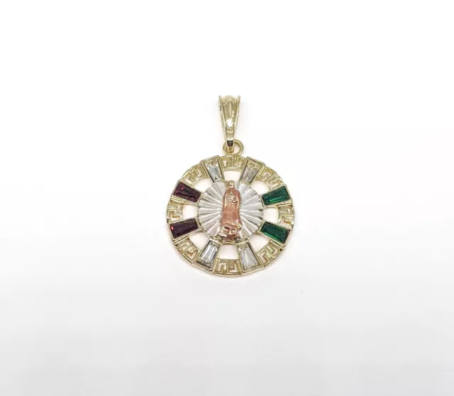 Gold Plated My Lady Virgin Mary Pendant Oro Laminado Virgen de Guadalupe Medalla