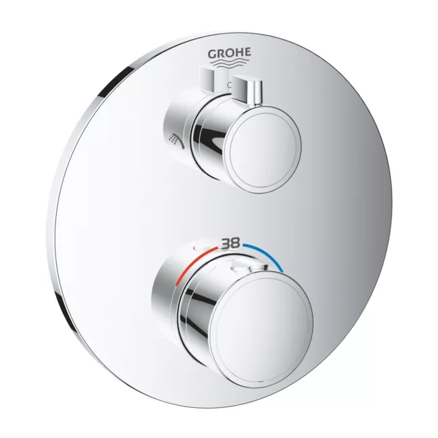 GROHE Grohtherm 2-way Válvula Monomando Termostático 2 Salidas 24076000