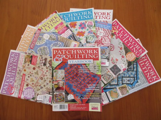 PATCHWORK & QUILTING BULK LOT Magazines Patchwork Quilting Sew Quilts VOL 23 24