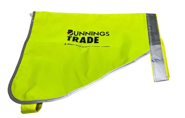 Bunnings Warehouse Trade Dog Jacket Vest Hi Vis Waterproof Free Tracked Post