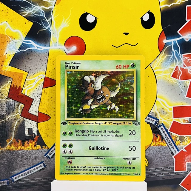 Pinsir Holo 1. Auflage - Dschungel 9/64 - WoTC seltene Pokémonkarte - LP 😊