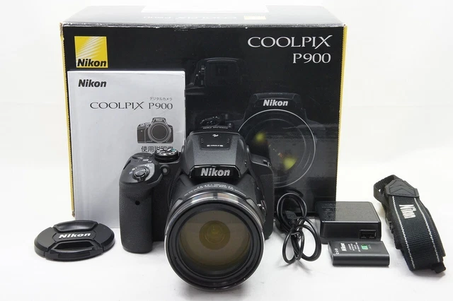 "MINT" Nikon COOLPIX P900 16.0MP Digital Camera Black with Box #220916aj