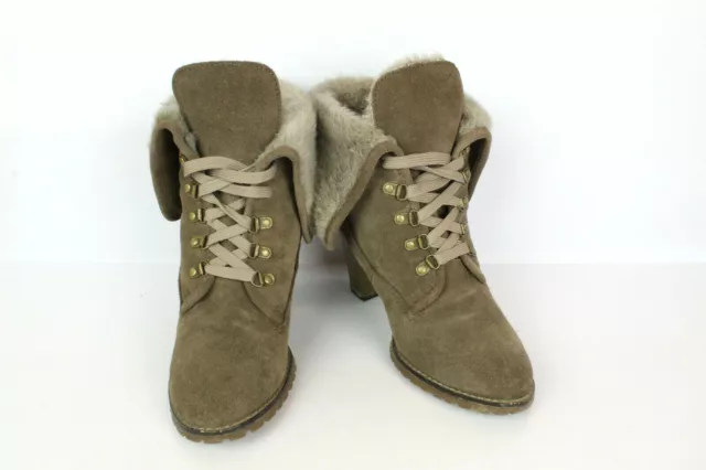 Bottines Fourrées ERAM Daim T 38 / UK 5 BON ETAT