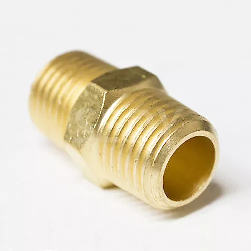 1/4" Nipple Male to Male Equal Fitting Brass Hex Reducer Quick Connector 4393