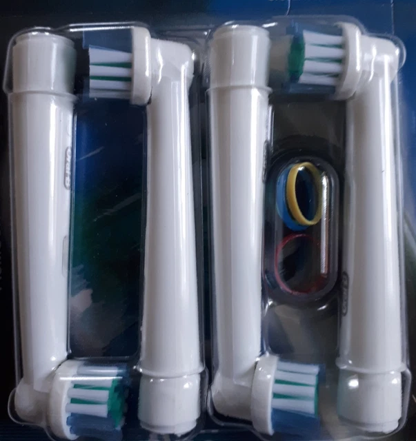 4 x Aufsteckbürsten/Ersatzbürsten passend für Oral- B Zahnbürsten