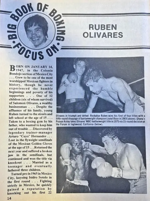 1981 Boxer Ruben Olivares illustrated