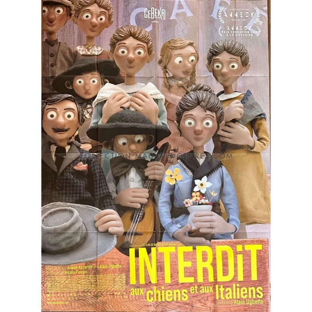 INTERDIT AUX CHIENS ET AUX ITALIENS Affiche de film  - 120x160 cm. - 2022 - Aria