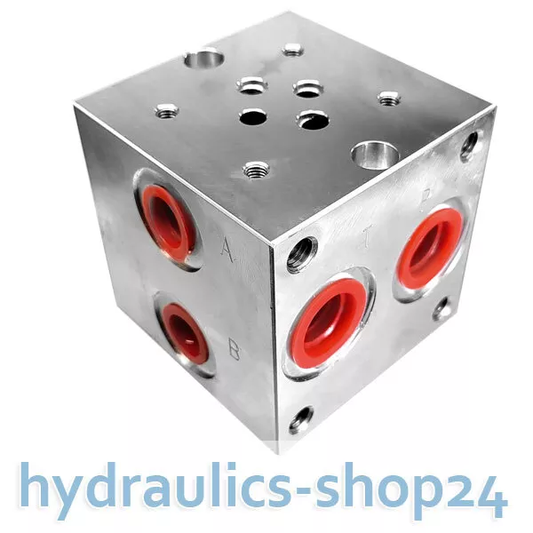 Ventilplatte Grundplatte Block 1 fach NG06 CETOP 3