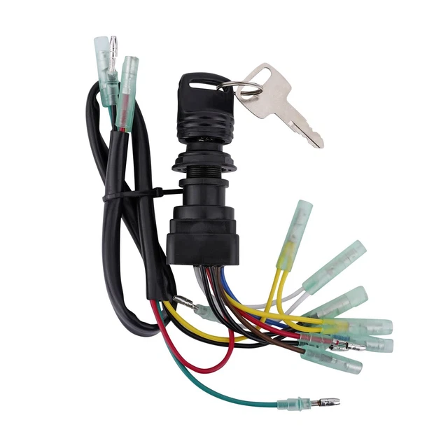 Interrupteur Allumage Yamaha Hors-Bord - Clé Contact Pour Moteur 2 Et 4 Temps