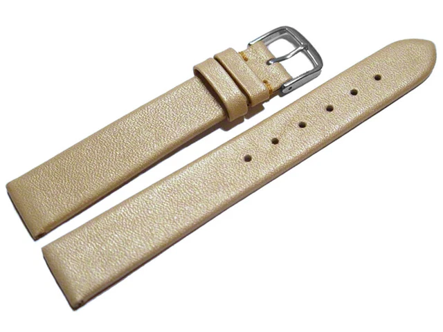 Bracelet Montre Cuir Veau Perforé Rose Pâle - 16/18/20/22mm - Neuf - Watchband Berlin