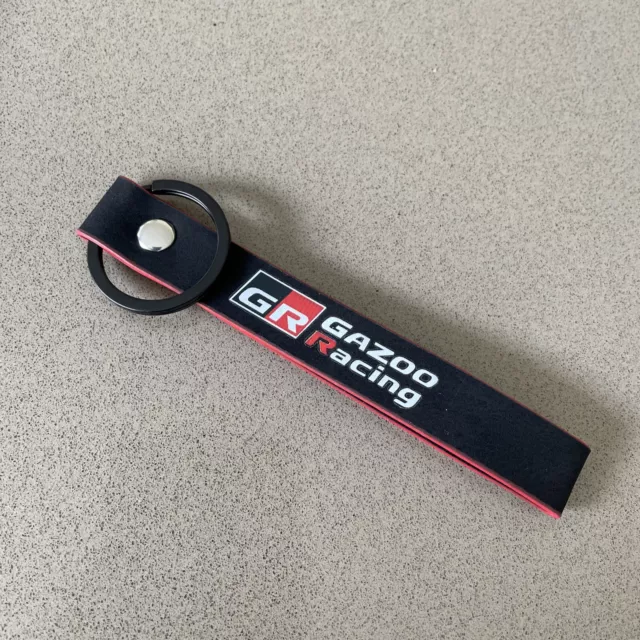 GR Gazoo Racing Alcantara key Ring Yaris GR86 Supra Aygo Corolla C-HR Hilux