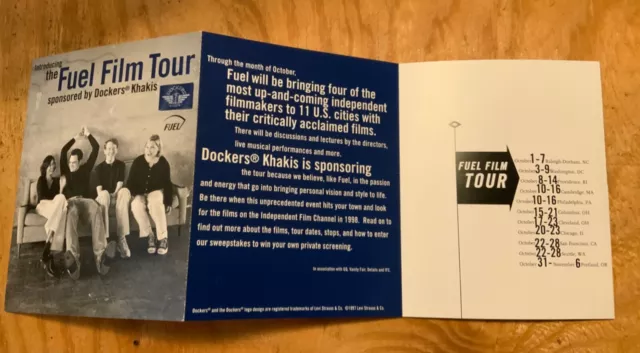 1997 Introducing The Fuel Film Tour 7-postcard promotion
