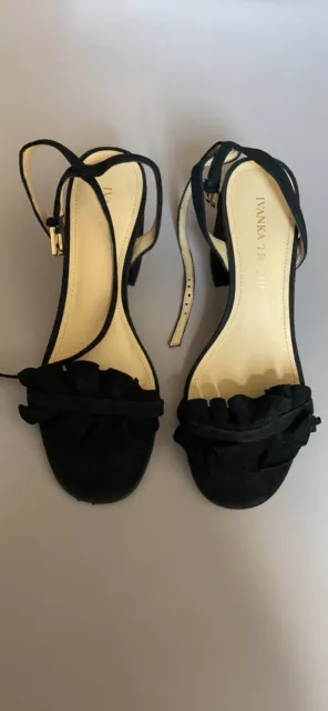 NEW Ivanka Trump Women's Ankle Strap Sandals Black Size US 6.5
