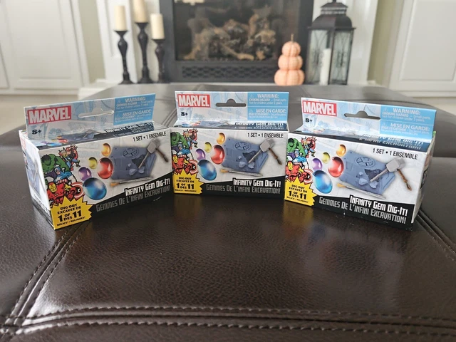 Set of 3-New Old Stock- Marvel Infinity Gem Dig-It!  Original -Unopened Boxes!