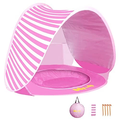 Baby Beach Tent, Baby Tent with Pool, Pop Up Portable Shade Tent for Infant,