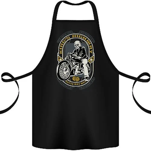 Kings Highway Biker Motorcycle Motorbike Cotton Apron 100% Organic