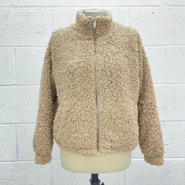 Buy Jacqueline Silver Borg Teddy Coat | SilkFred