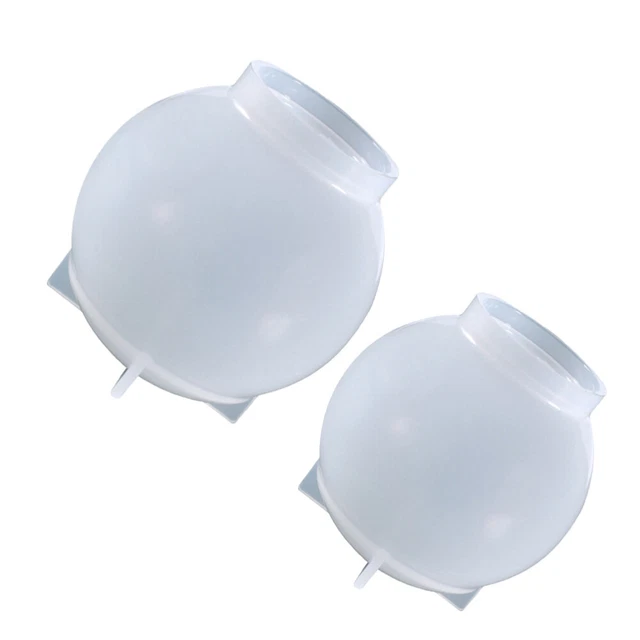 2 Pcs Ball Mold DIY Mould Sphere Epoxy Casting Resin Crystal