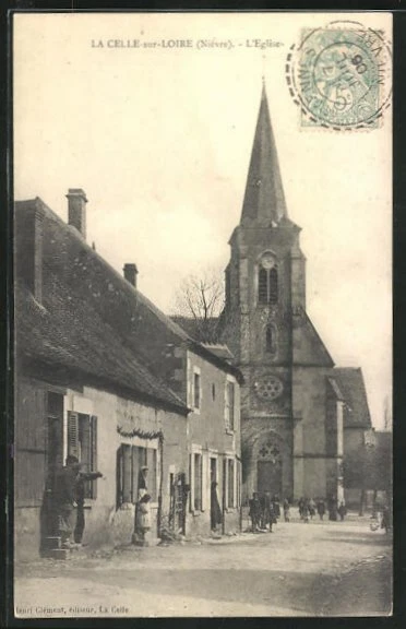 CPA La Celle-sur-Loire, L´Eglise 1906