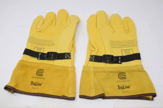 TruLine Con Edison Heat / Fire Resistant Electrical Work Gloves Sz 10 Con Ed