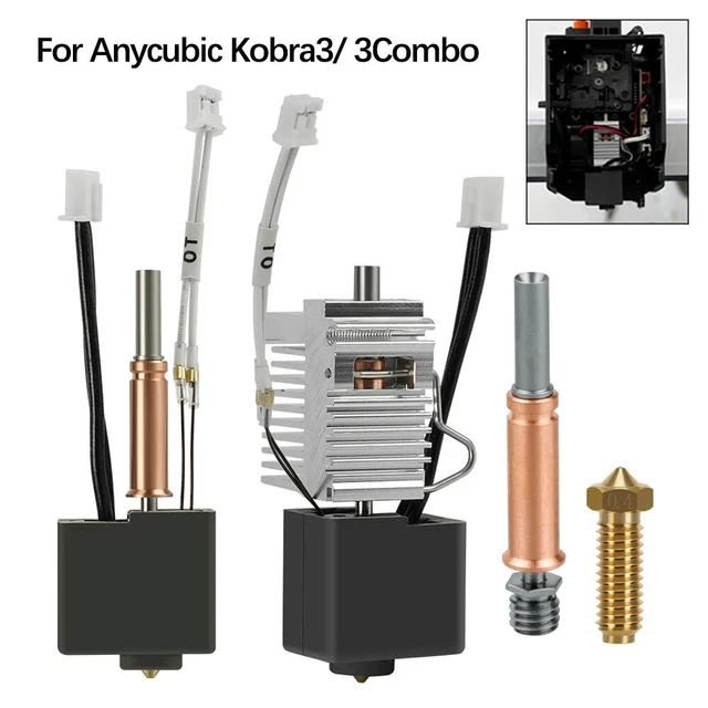 ANYCUBIC Hotend Düse 0,4 Mm Mit Schnellverschluss – Für Kobra 3 & Kobra 3 Combo 3D-Drucker