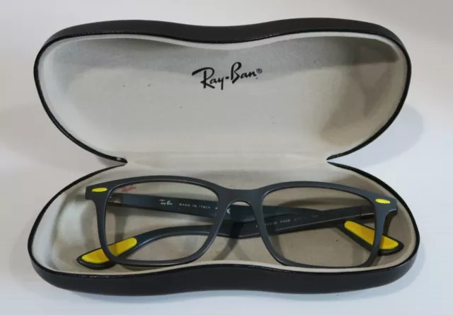 Ray Ban Eyeglasses Frames RBB7144-M 5608 SCUDERIA FERRARI Gray Yellow Square