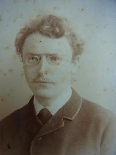 Foto CDV Berlín 1888: Estudiante R. Amschler=Baurat Rudolf Amschler (1864-1931