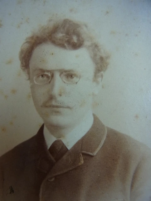 Foto CDV Berlín 1888: Estudiante R. Amschler=Baurat Rudolf Amschler (1864-1931