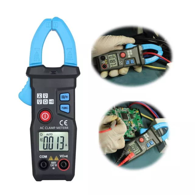 M122 BSIDE ACM23 AC Digital Clamp Meter 6000 Counts Auto Range Data Hold V R A