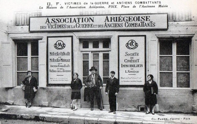 CPA 09 Association Ariégeoise des Victimes de la Guerre et des Anciens Combattan