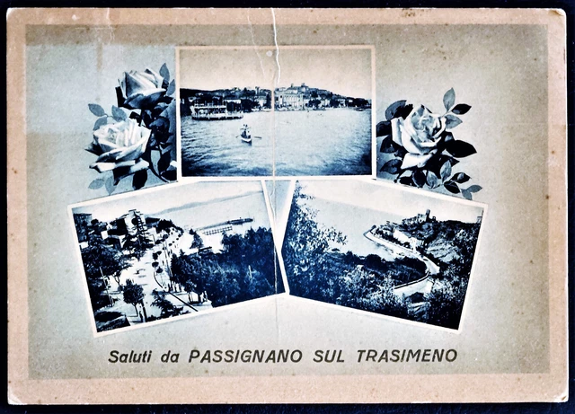 Umbria - Perugia - Passignano Sul Trasimeno - Vedutine - F.g. Viaggiata - 1948.