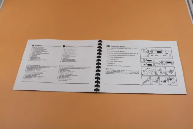 Máquina de coser Singer 5511 manual de instrucciones 64 páginas con cubiertas protectoras 3