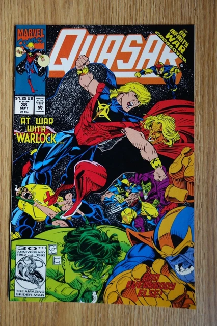 Marvel Quasar #38 (Sept,1992) Modern Age Comic Book