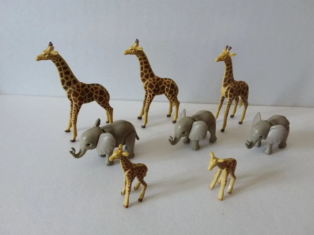 Playmobil 3672 Girafes Color - Safari Zoo, Boîte Vintage, Bon état
