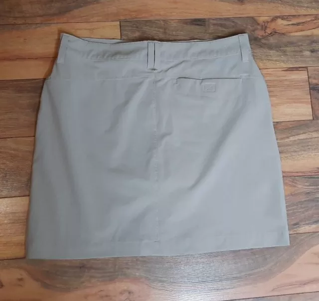 EDDIE BAUER WOMEN Khaki Skort Skirt Lined Shorts Size 6 Outdoor Travel ...