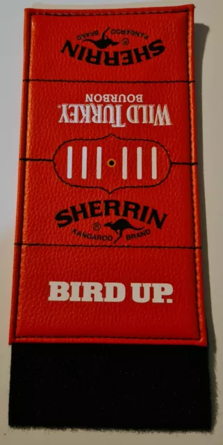 Sherrin Wrap Around Can Cooler Stubby 'Wild Turkey' Bird Up NEW Promotional