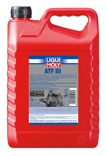 Olio servosterzo ATF III LIQUI MOLY 1056 contenitore 5 litri