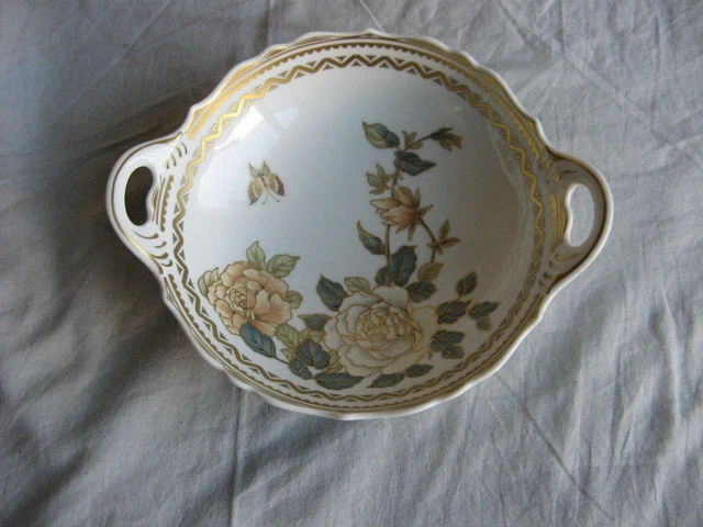 Superbe coupe en porcelaine AK Kaiser décor Osaka par Nossek 1970/80