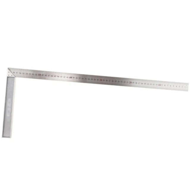 30/50/60 cm Acero Inoxidable L-cuadrado 90° Regla Ángulo Escala Herramienta para Carpintería