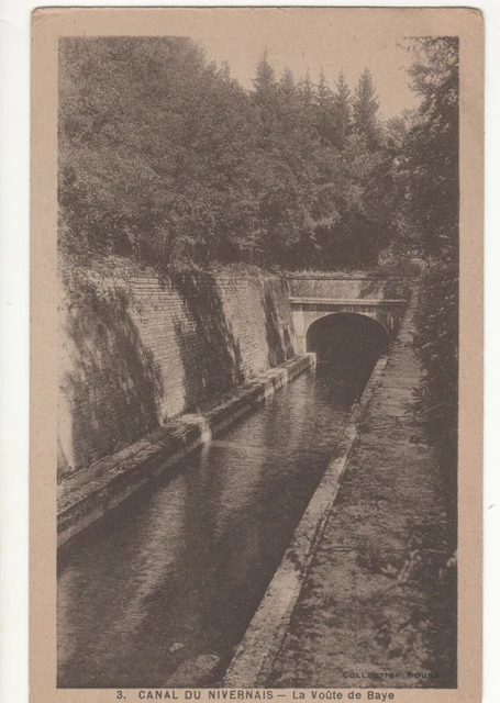 Cpa 58 - Canal Du Nivernais - La Voûte De Baye (Nièvre) Non Écrite