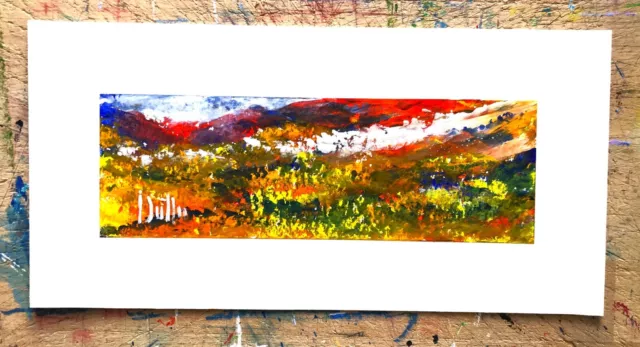 "Shropshire Hills. Autumn 1990's." An Original Signed Painting.
