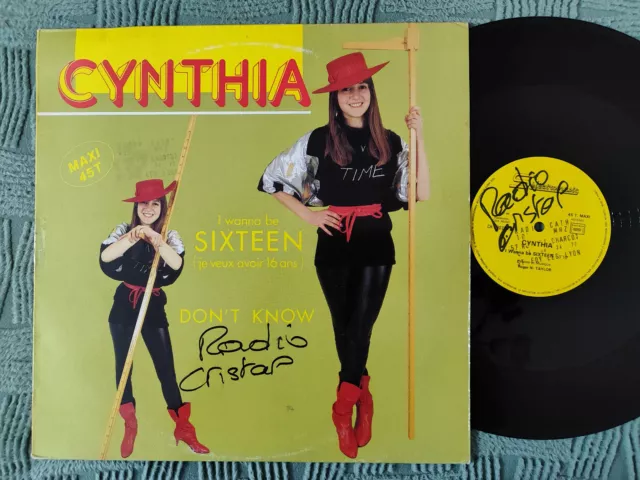Maxi 45T Cynthia - I Wanna Be Sixteen (Je Veux Avoir 16 Ans) - 290284 - 1984