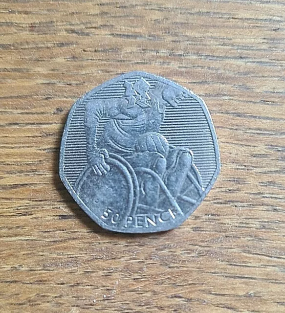 Olympic 50p Coins Fifty Pence - London 2012 Games Coin Hunt Wheelchair Rugby