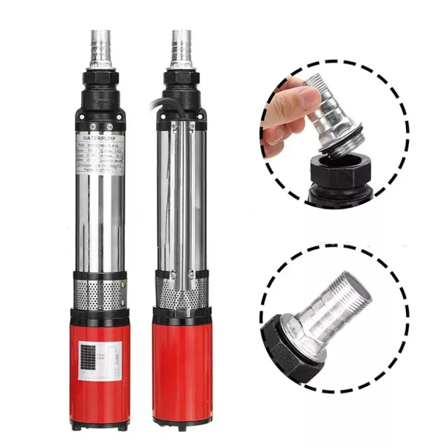 12V/24V/48v High Lift Submersible Pump DC Screw Deep Well Pump Solar Water Pump 3